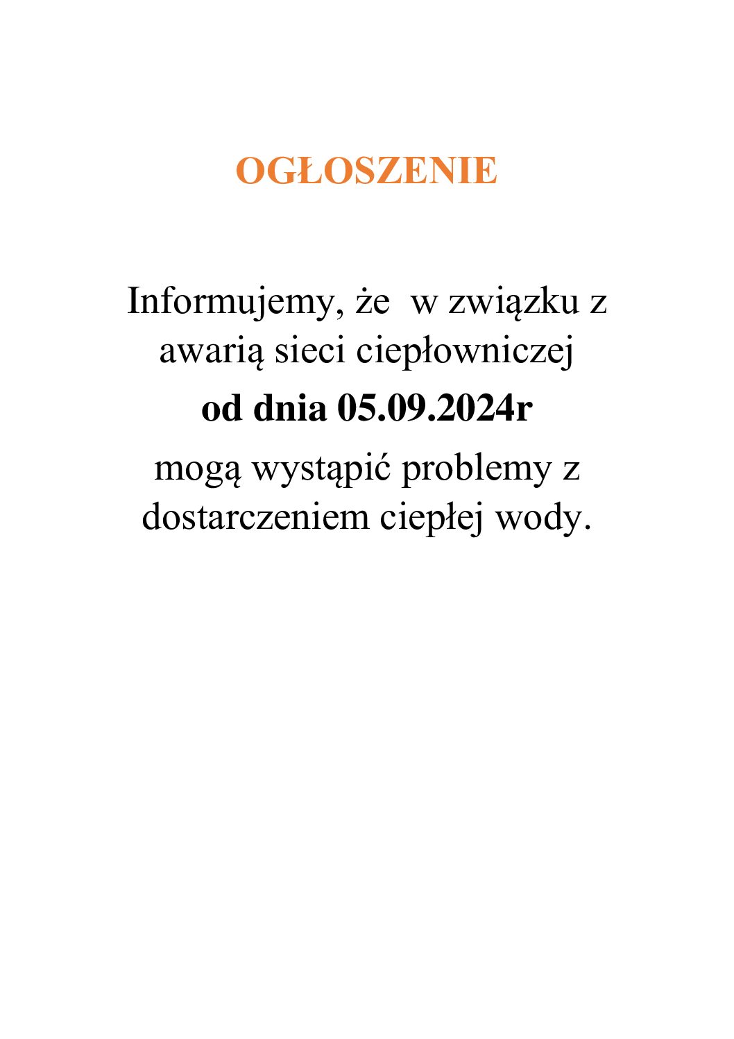 Ogłoszenie