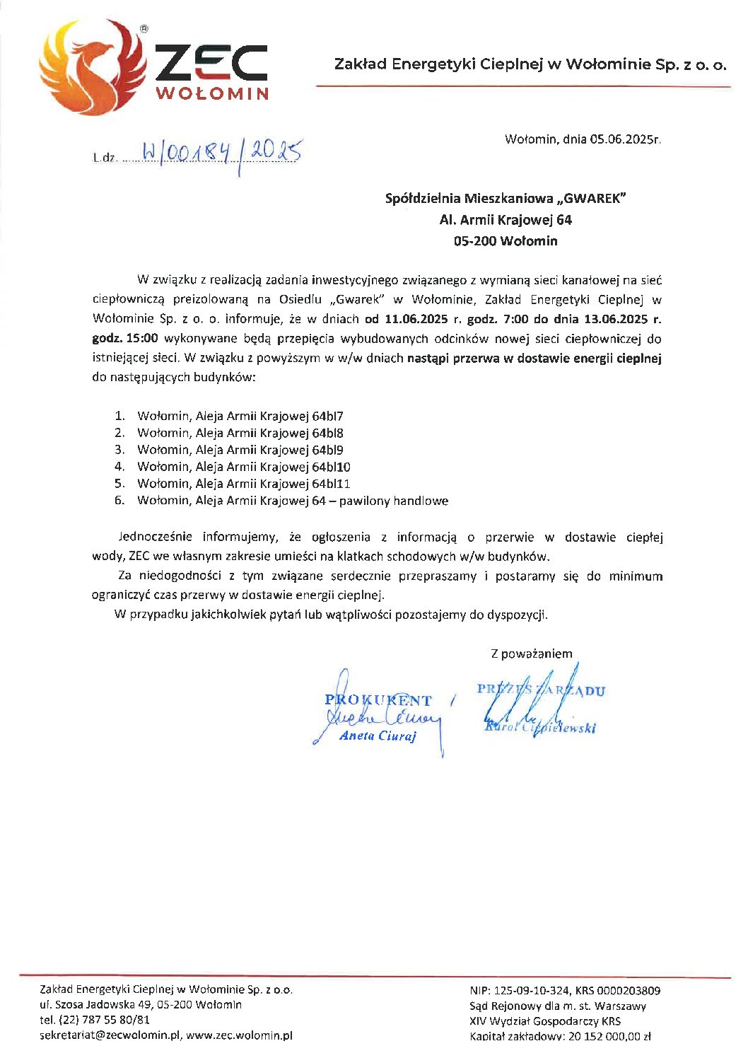 OGŁOSZENIE